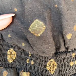 Gold and Black Romper